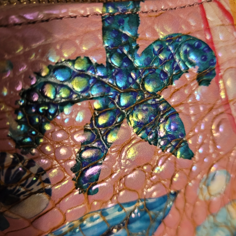 Brahmin Katie Starlight Melbourne, Starfish Patterned Crossbody Nwt - Picture 6 of 13